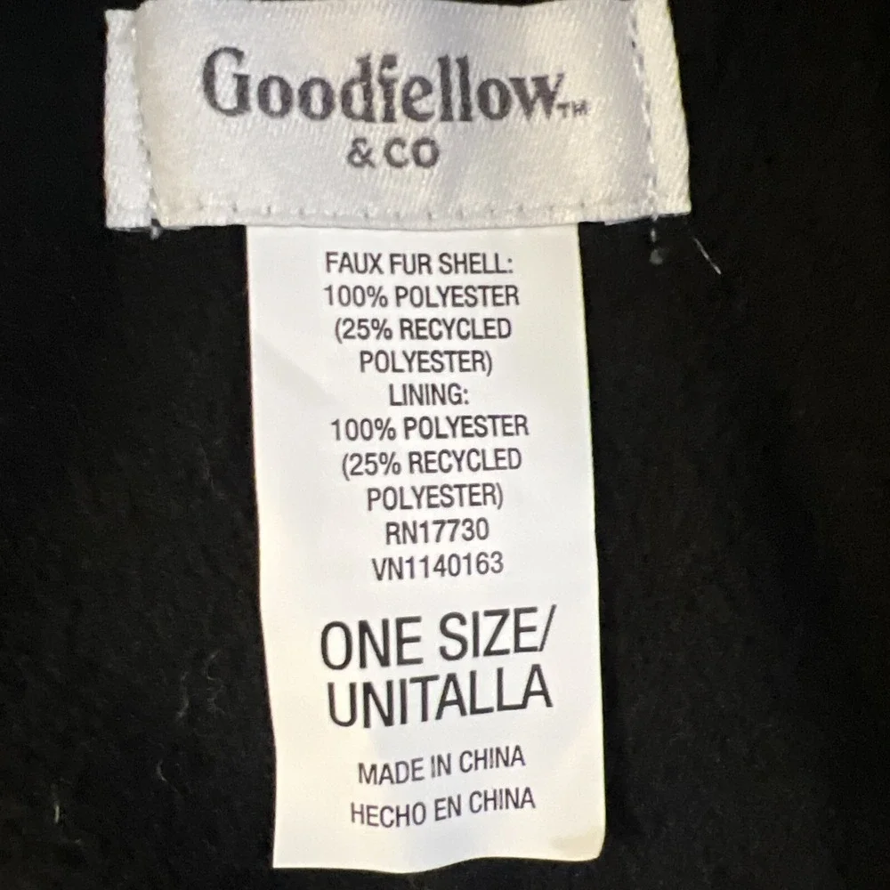 Goodfellow‎ cold weather neck scarf, one size, black NWT
